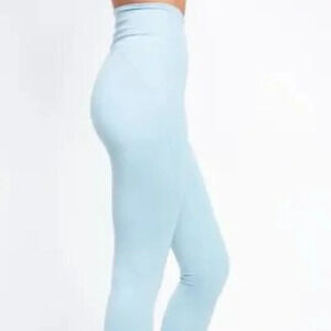 Girlfriend Collective Light Blue High‎ Rise Leggings